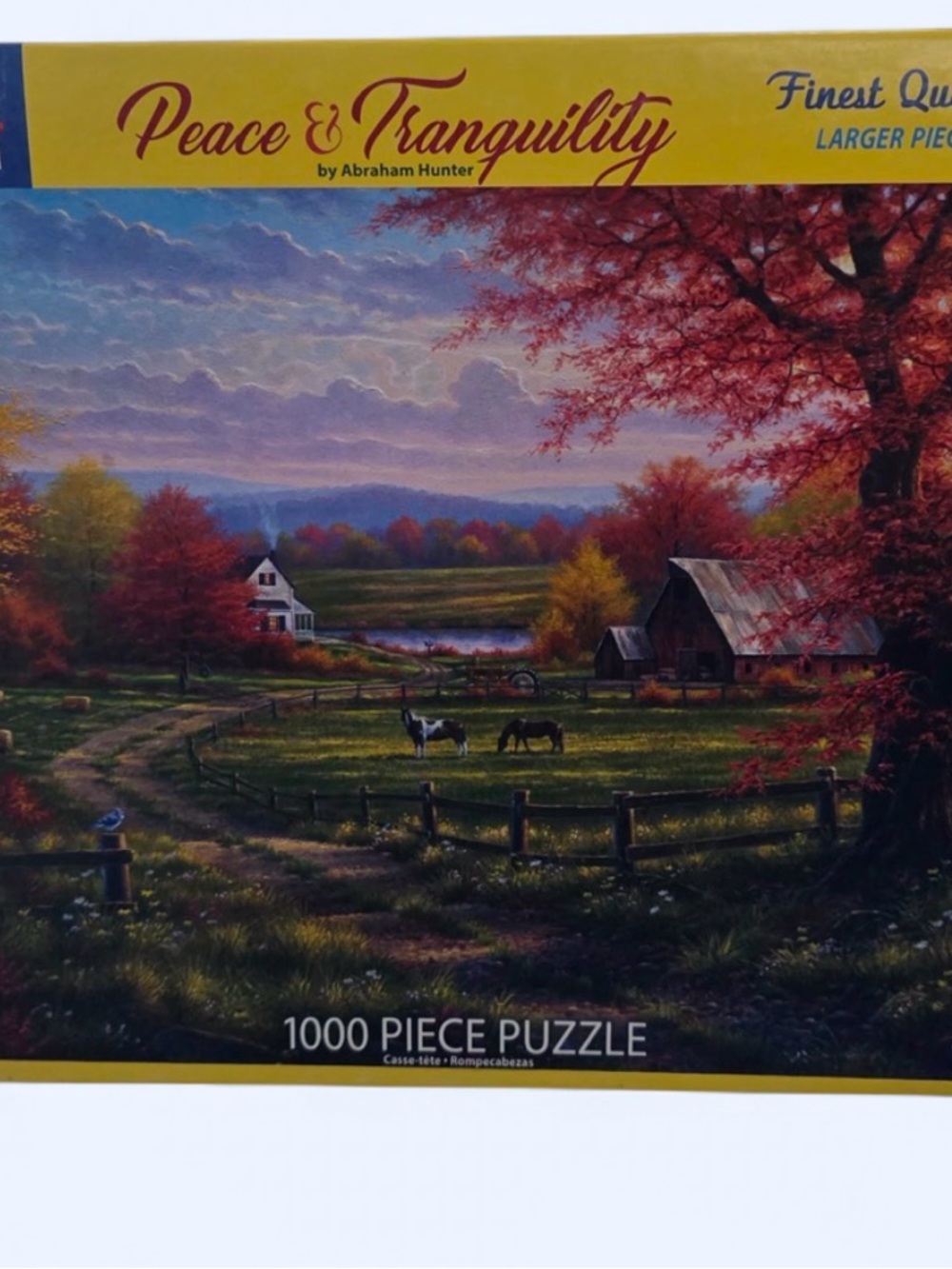 White Mountain Puzzles “Peace & Tranquility” 1000 piece puzzle